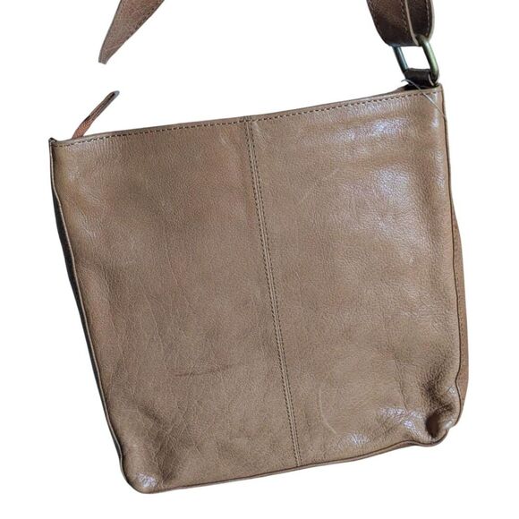 Estalon Cognac Leather Crossbody Bag, NWT - Picture 6 of 6